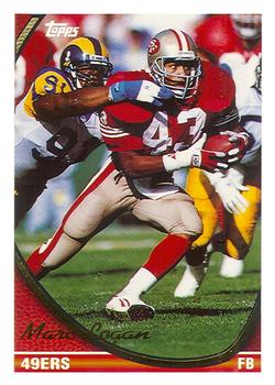 Marc Logan San Francisco 49ers 1994 Topps NFL #263